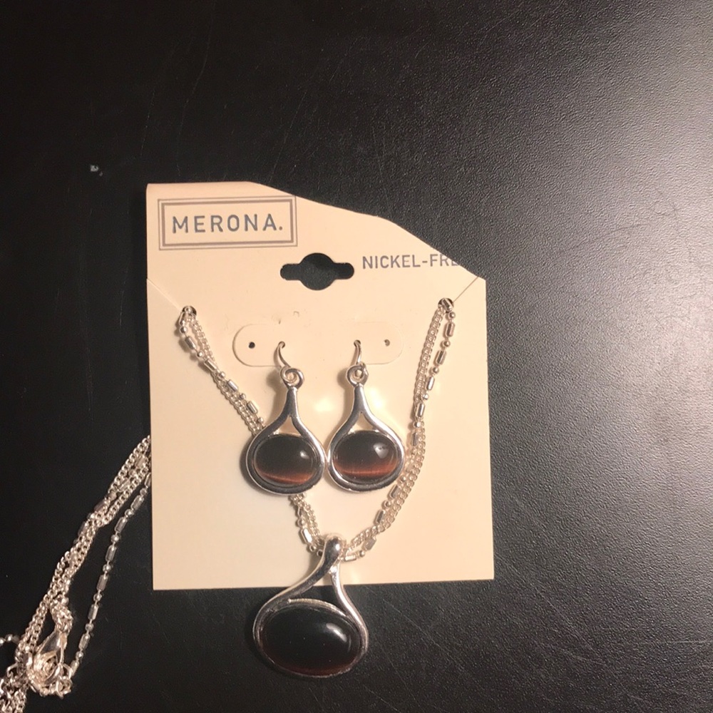 Merona Jewelry Set Brown NWT
